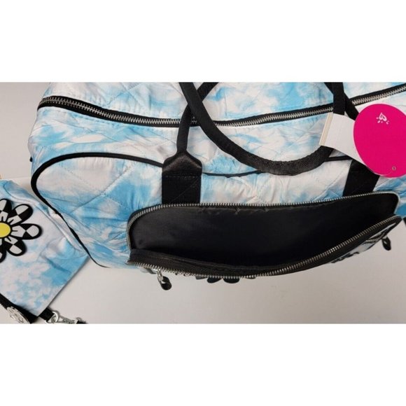 Justice Girls Tie Dye Weekender Bag, 3-Piece Multi-Color Over Night Bag Make-Up - Picture 4 of 14